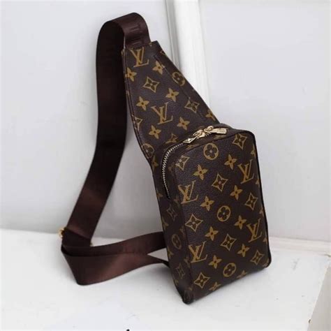 lv sling bag monogram|louis vuitton sling bag brown.